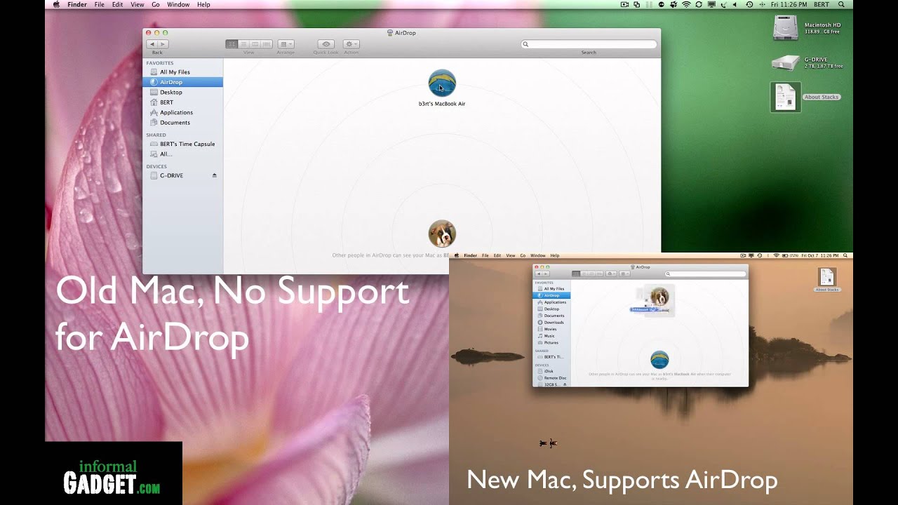 use airdrop for mac