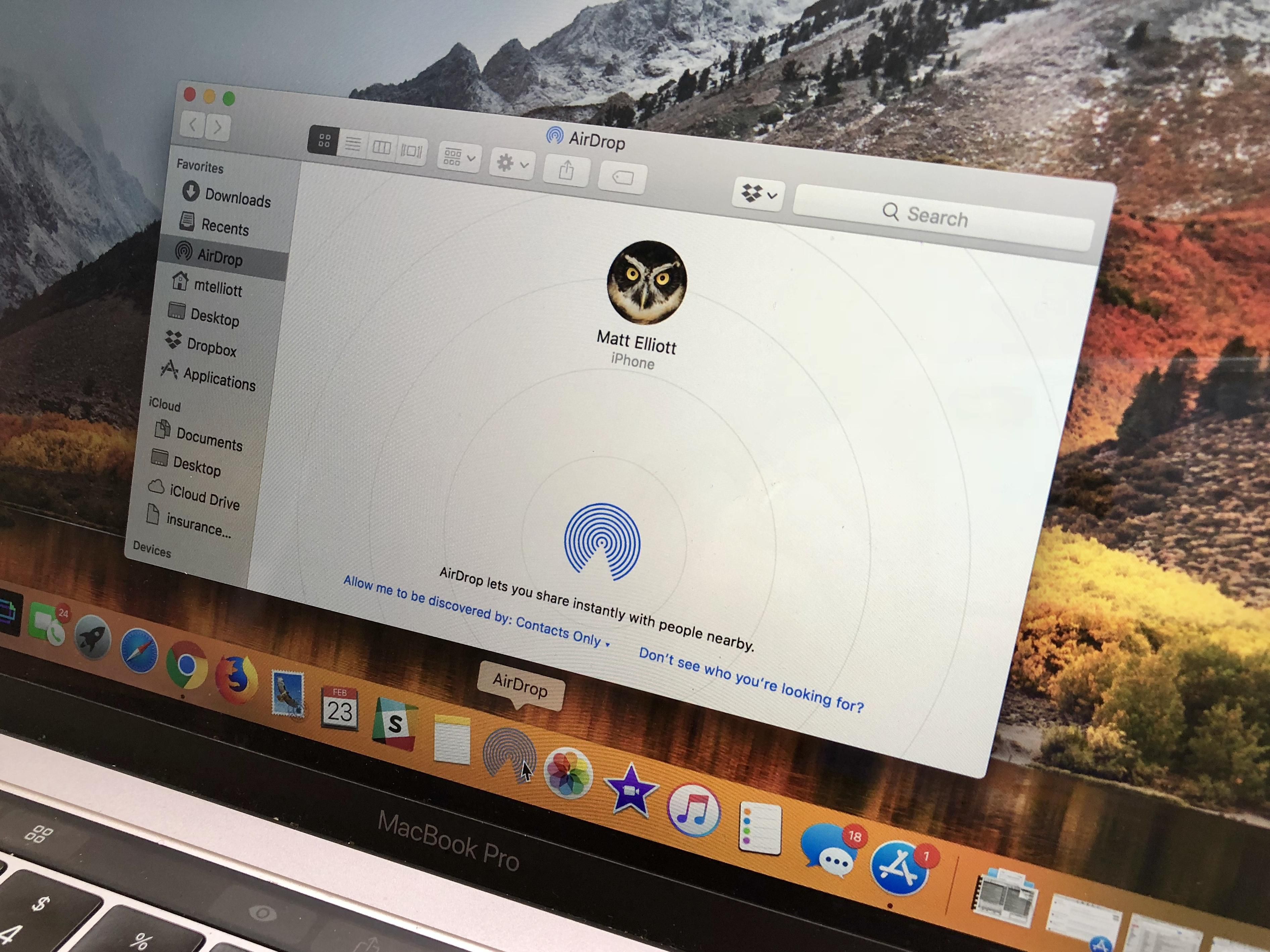 use airdrop for mac